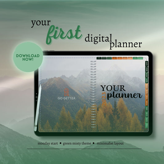 2023 Digital Planner Green Theme | GoodNotes Planner | Xodo Planner | Notability Planner | Weekly Planner | iPad Planner | Dated 2023 Planner